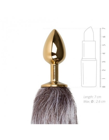 Stalowy Korek Analny Butt Plug z Lisim Ogonem - Korki analne z ogonkiem - 3