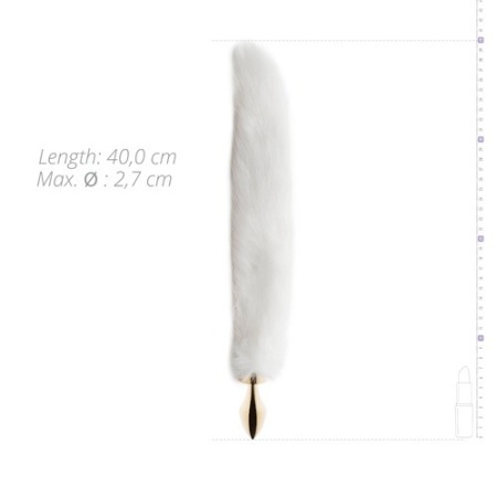 Plug-Korek Lisi Ogon - anatomiczny, aluminiowy, 42 cm, głębokość 6 cm, średnica 2,8 cm - 3