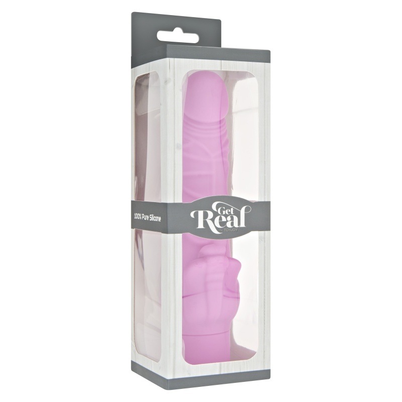 Wibrator Classic Stim z ergonomiczną główką i żebrowaniem, 18 cm - 2