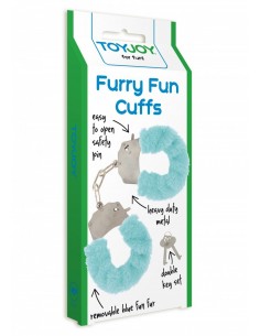 Kajdanki erotyczne Furry Fun Cuffs Pale Blue Plush - Kajdanki erotyczne - 1