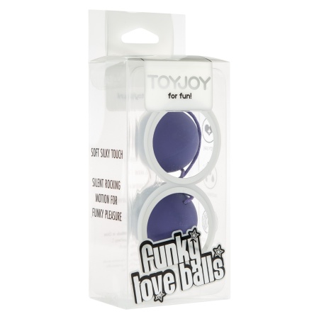 Kulki miłosne Funky Love Balls Purple do treningu mięśni Kegla, średnica 3 cm - 2