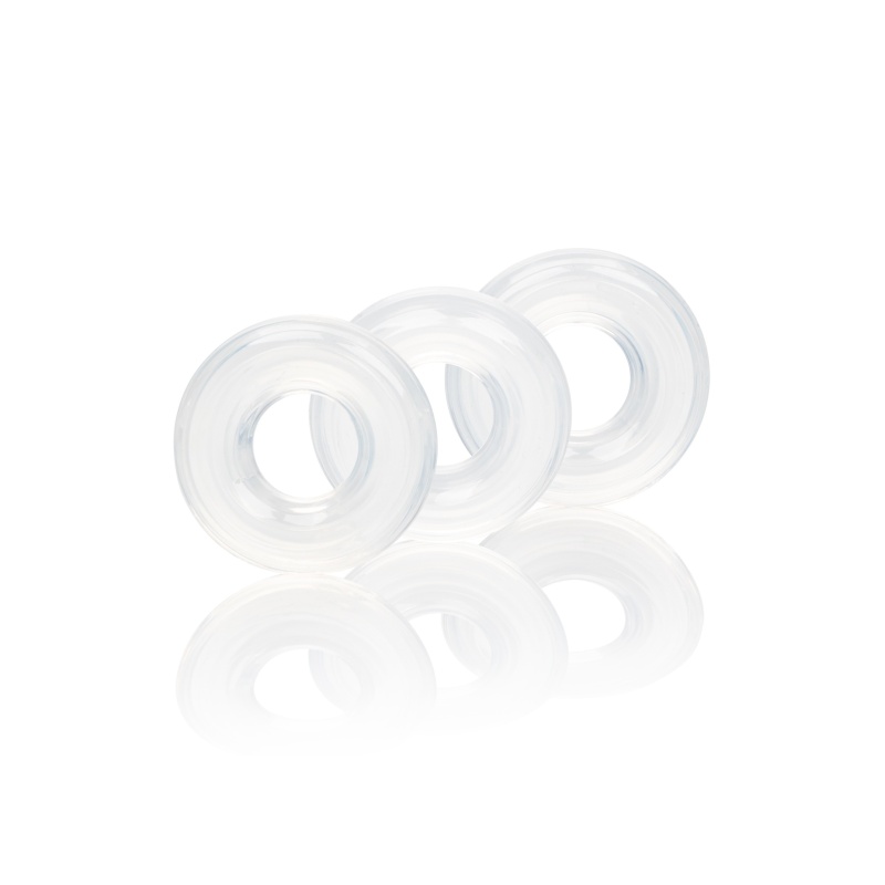 Zestaw 3 silikonowych pierścieni Stacker Rings do kontroli głębokości penetracji – średnica wewnętrzna 2 cm - 1