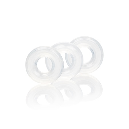 Zestaw 3 silikonowych pierścieni Stacker Rings do kontroli głębokości penetracji – średnica wewnętrzna 2 cm - 1