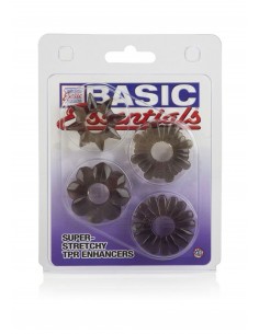 Zestaw pierścieni erekcyjnych Basic Essentials 4 szt. - Pierścienie erekcyjne niewibrujące - 1 2