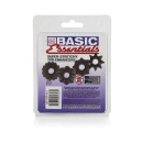 Basic Essentials Pierścienie na penisa 4 Pack – elastyczne, teksturowane, śr. wewn. ok. 2,5 cm - 3