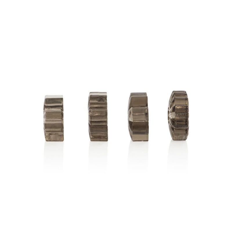 Basic Essentials Pierścienie na penisa 4 Pack – elastyczne, teksturowane, śr. wewn. ok. 2,5 cm - 4
