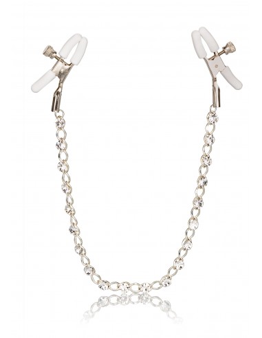 Klamry na sutki Crystal Chain Nipple Clamps - Klamry i klipsy na sutki - 1