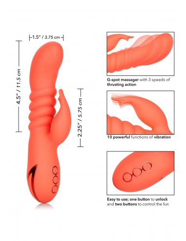 Ekskluzywny Wibrator Orange County Cutie - Wibratory Króliczki - 4