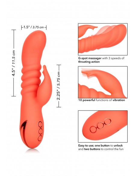 Ekskluzywny Wibrator Orange County Cutie - Wibratory Króliczki - 4