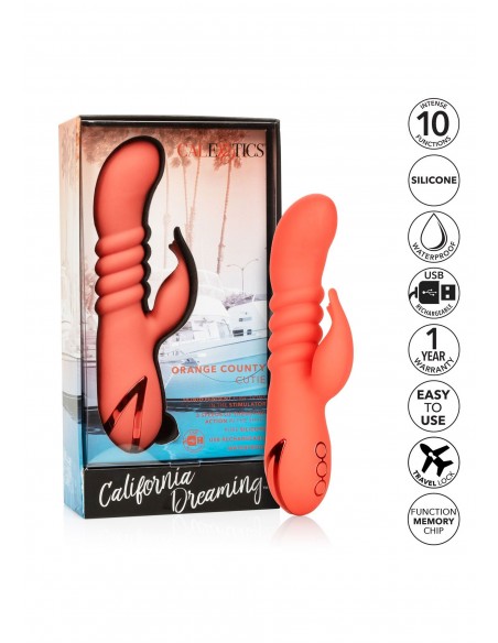 Ekskluzywny Wibrator Orange County Cutie - Wibratory Króliczki - 5