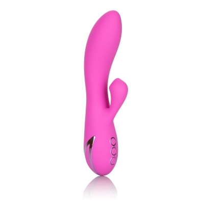 Wibrator dwustymulacyjny Malibu Minx z funkcją ssania, 12 cm - 1