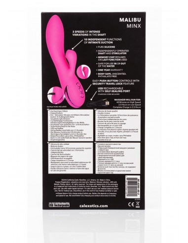 Ekskluzywny Wibrator Malibu Minx - Wibratory Króliczki - 3