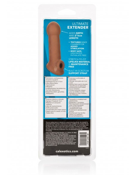 Nakładka Na Penisa Calexotics Ultimate Extender Brązowa - Przedłużki i nakładki na penisa - 3