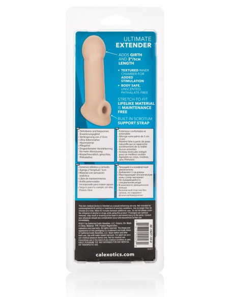Nakładka Na Penisa Calexotics Ultimate Extender Biała - Przedłużki i nakładki na penisa - 3