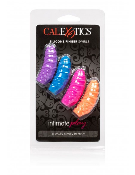 Stymulujące nakładki na palce Silicone Finger Swirls - Nakładki na palce - 2