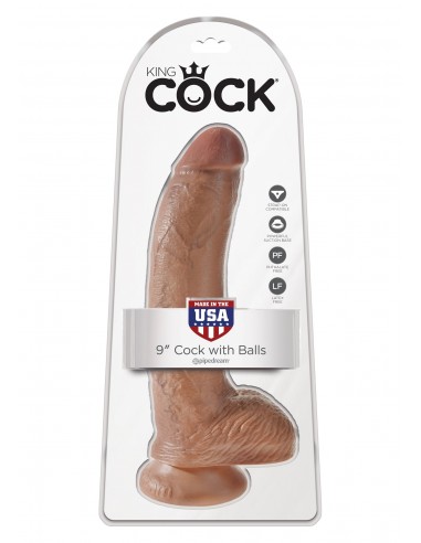 Dildo Cock 9 Inch With Balls - Dilda realistyczne - 2