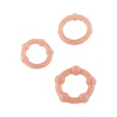 Zestaw pierścieni erekcyjnych Stay Hard Three Rings z wypustkami – 3 rozmiary - 1