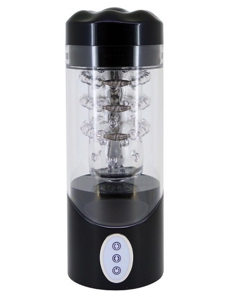 Masturbator Z Wibracją Thrusting Master - Masturbatory i Sztuczne pochwy - 1