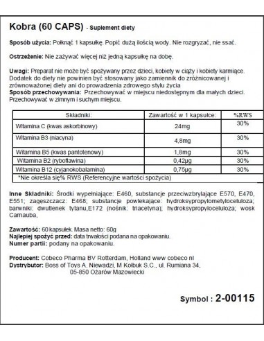 Kobra 60 kaps. - Dłuższa i mocniejsza erekcja - 2