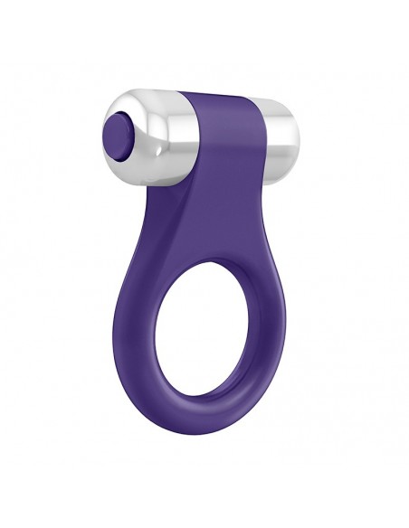 Pierścień na Penisa wibrujący Ovo B1 Vibrating Ring Fioletowy - Pierścienie erekcyjne wibrujące - 1