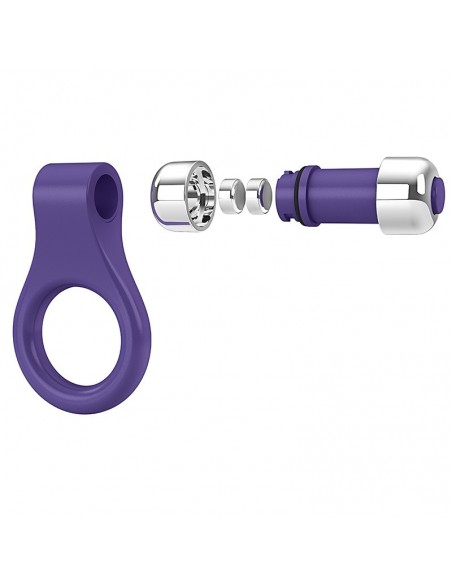 Pierścień na Penisa wibrujący Ovo B1 Vibrating Ring Fioletowy - Pierścienie erekcyjne wibrujące - 3