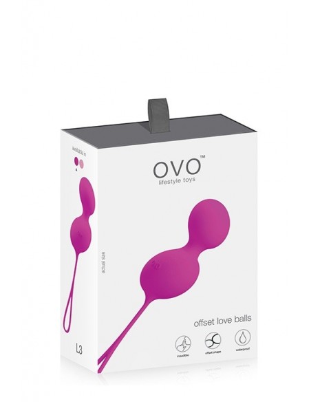 Kulki Gejszy Ovo L3 Love Ball Fuchsia - Kulki Gejszy Podwójne i Pojedyncze - 2