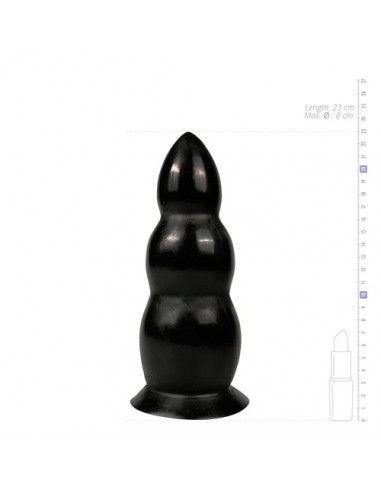 Dildo XL All Black 23 cm - Dilda giganty - 4