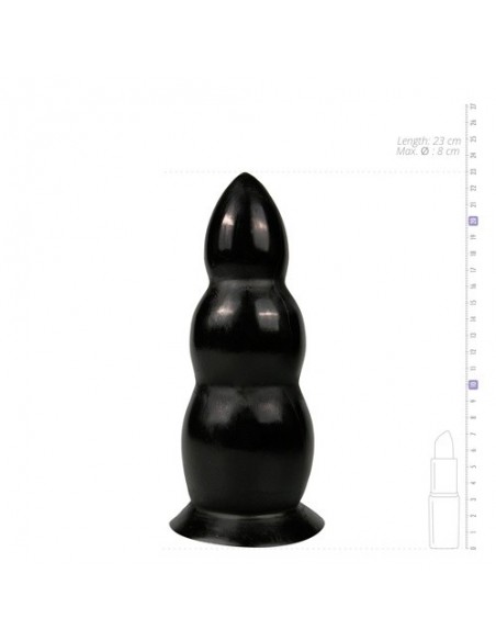 Dildo XL All Black 23 cm - Dilda giganty - 4