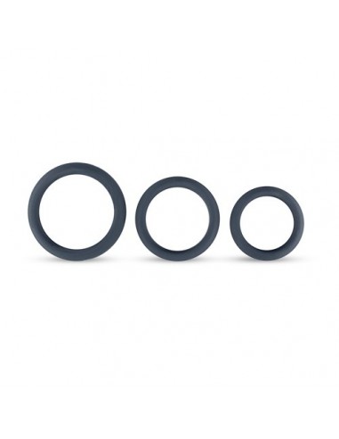 Zestaw pierścieni erekcyjnych Boners 3 Ring Kit (Flat Rings) - Pierścienie erekcyjne niewibrujące - 4