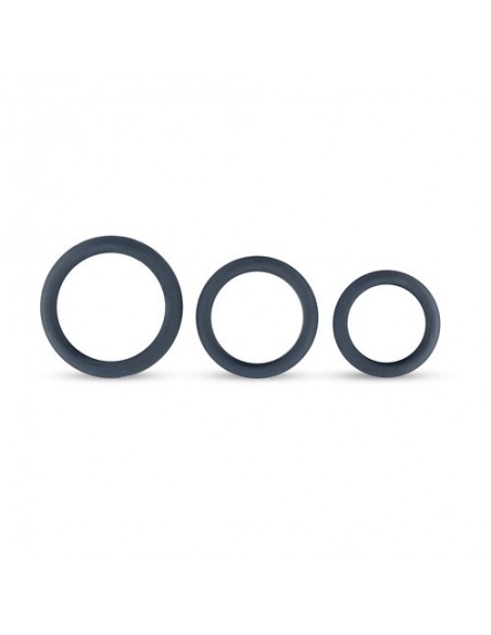 Zestaw pierścieni erekcyjnych Boners 3 Ring Kit (Flat Rings) - Pierścienie erekcyjne niewibrujące - 4