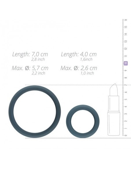 Zestaw pierścieni erekcyjnych 6-Piece Cock Ring Set - Pierścienie erekcyjne niewibrujące - 5