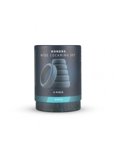 Zestaw pierścieni erekcyjnych 6-Piece Cock Ring Set - Pierścienie erekcyjne niewibrujące - 2
