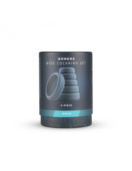 Zestaw pierścieni erekcyjnych 6-Piece Cock Ring Set - Pierścienie erekcyjne niewibrujące - 2