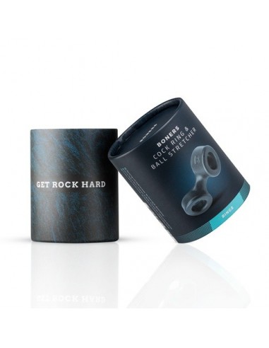 Pierścień erekcyjny Boners Cock Ring And Ball Stretcher - Grey - Pierścienie erekcyjne niewibrujące - 4