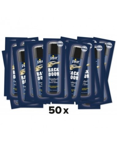 Żel intymny Pjur Backdoor Comfort Glide 2 ml -Waterbased Lubricant With Hyaluronan - 50 Sztuk - Lubrykanty na bazie wody - 1