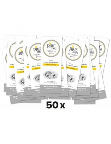 Lubrykant silikonowy Pjur Med Premium Glide 1,5 ml - 50 Sztuk - Lubrykanty na bazie silikonu - 1