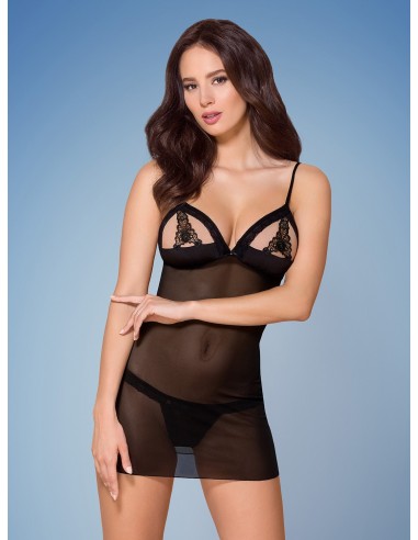 Bielizna Nocna 865-Che-1 Koszulka I Stringi  S/M - Koszule nocne - 6