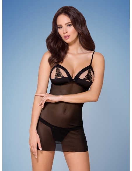 Bielizna Nocna 865-Che-1 Koszulka I Stringi  S/M - Koszule nocne - 6