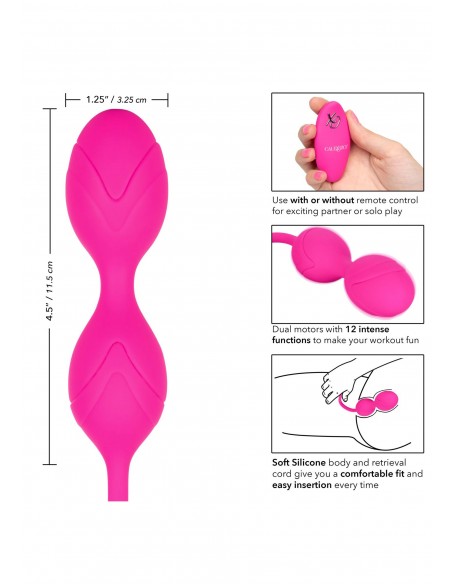 Wibrujące kulki gejszy Remote Dual Motor Kegel System - Kulki Gejszy i Jajeczka Wibrujące - 4