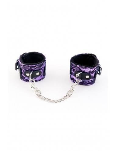 Kajdanki erotyczne Marcus Hand Cuffs With Metal Chain Tracery Syntetic Purple - Kajdanki erotyczne - 4