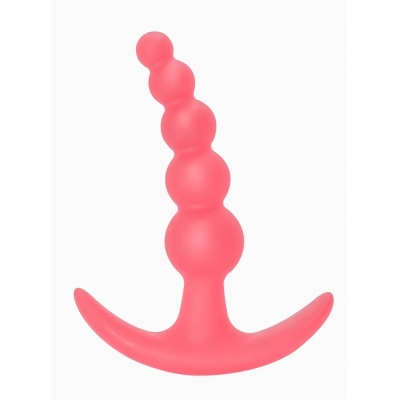 Anal Plug First Time Bubbles - segmentowa stymulacja analna z silikonu medycznego, 11,5 cm - 1 2