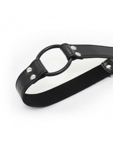 Knebel Easy Belt Ring Gag (Nero) - Kneble do ust - 2