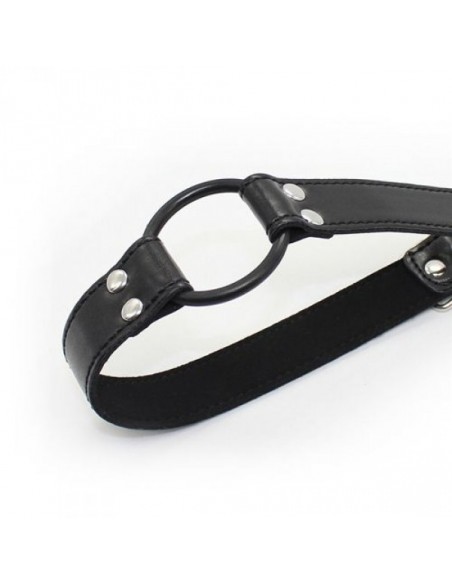 Knebel Easy Belt Ring Gag (Nero) - Kneble do ust - 2