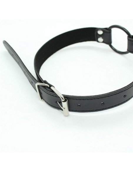 Knebel Easy Belt Ring Gag (Nero) - Kneble do ust - 3