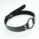 Knebel pierścieniowy Easy Belt Ring Gag – regulowany pasek, 60 cm, czarny - 4