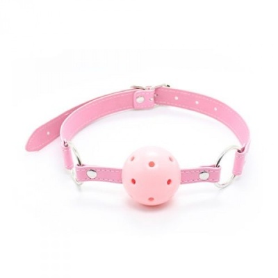 Knebel Breathable Ball Gag Oddychający Różowy 4 cm - 1