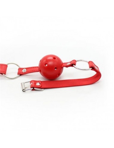 Knebel Breathable Ball Gag (Rosso) - Kneble do ust - 4