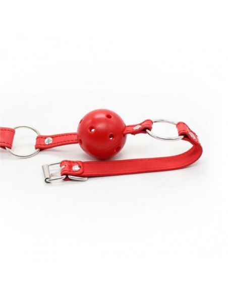 Knebel Breathable Ball Gag (Rosso) - Kneble do ust - 4
