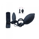 Nadmuchiwany wibrujący korek analny Timeless Anal Explorer 11 cm czarny - 4