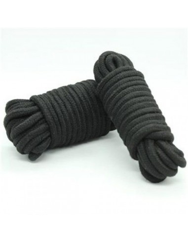 Lina BDSM Cotton Rope Black 10 m - Liny, sznury BDSM - 1